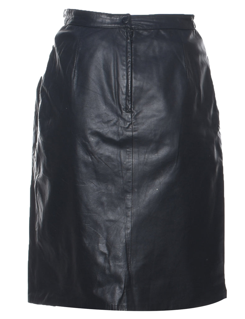 Leather A-line Skirt - XS