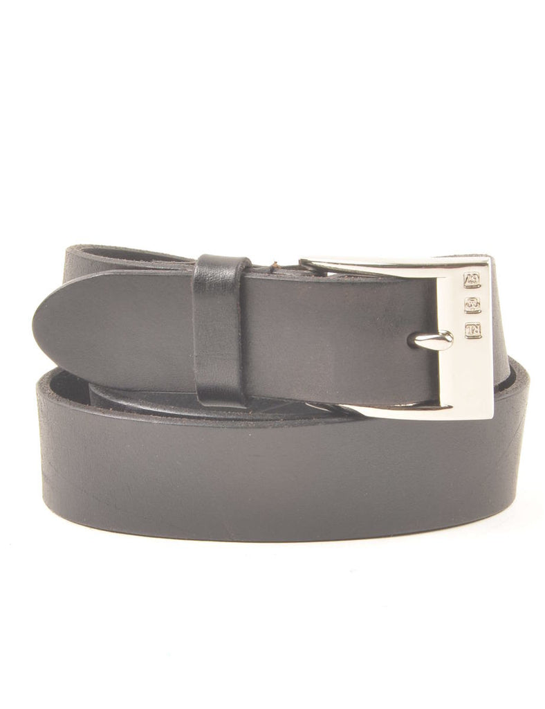 Leather Black Waist Belt - M