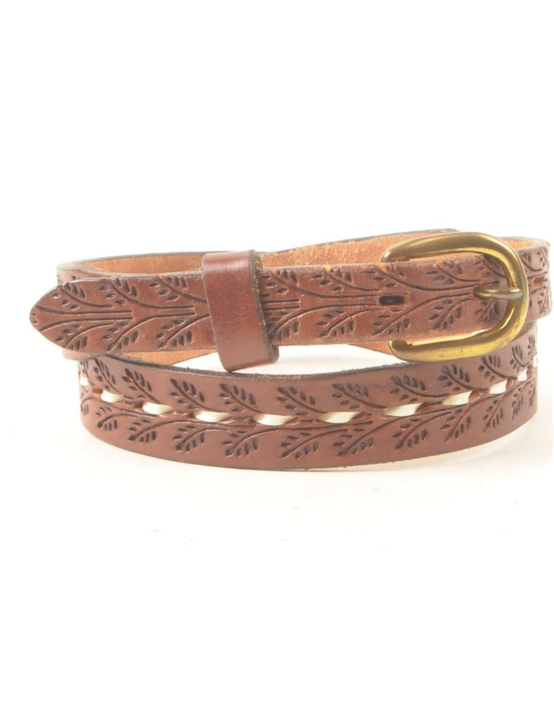 Leather Brown Belt - M