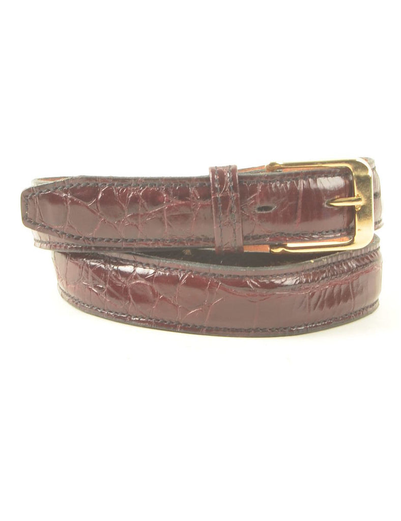 Leather Brown Belt - M