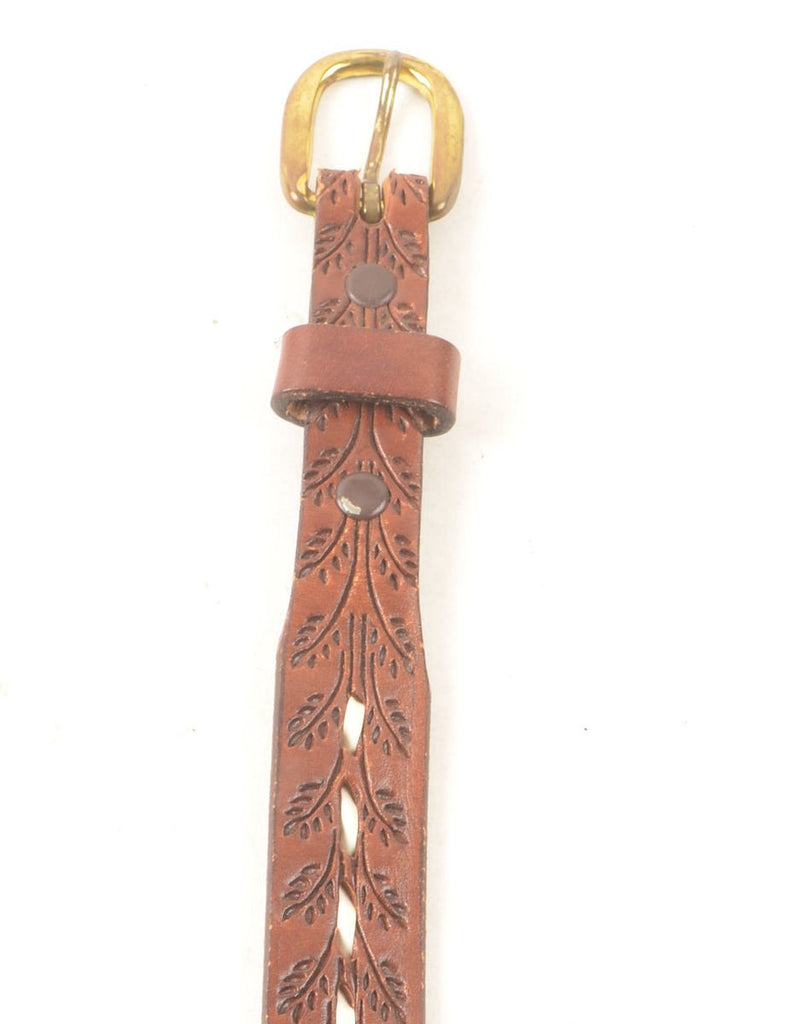 Leather Brown Belt - M