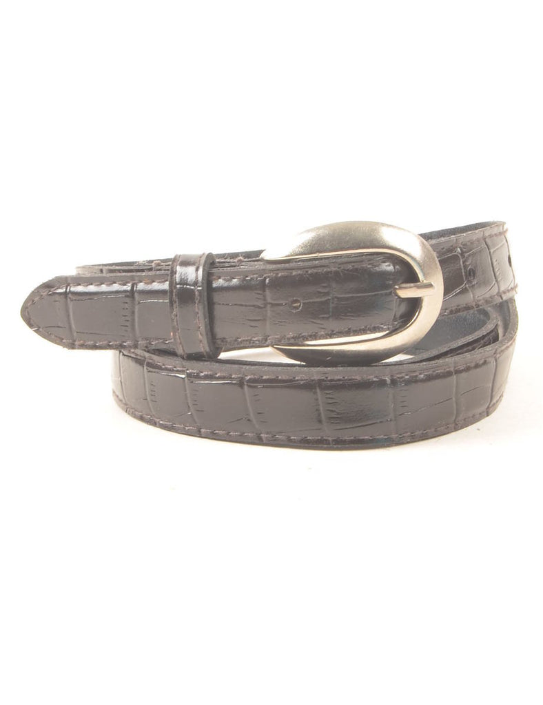 Leather Dark Brown Belt - M