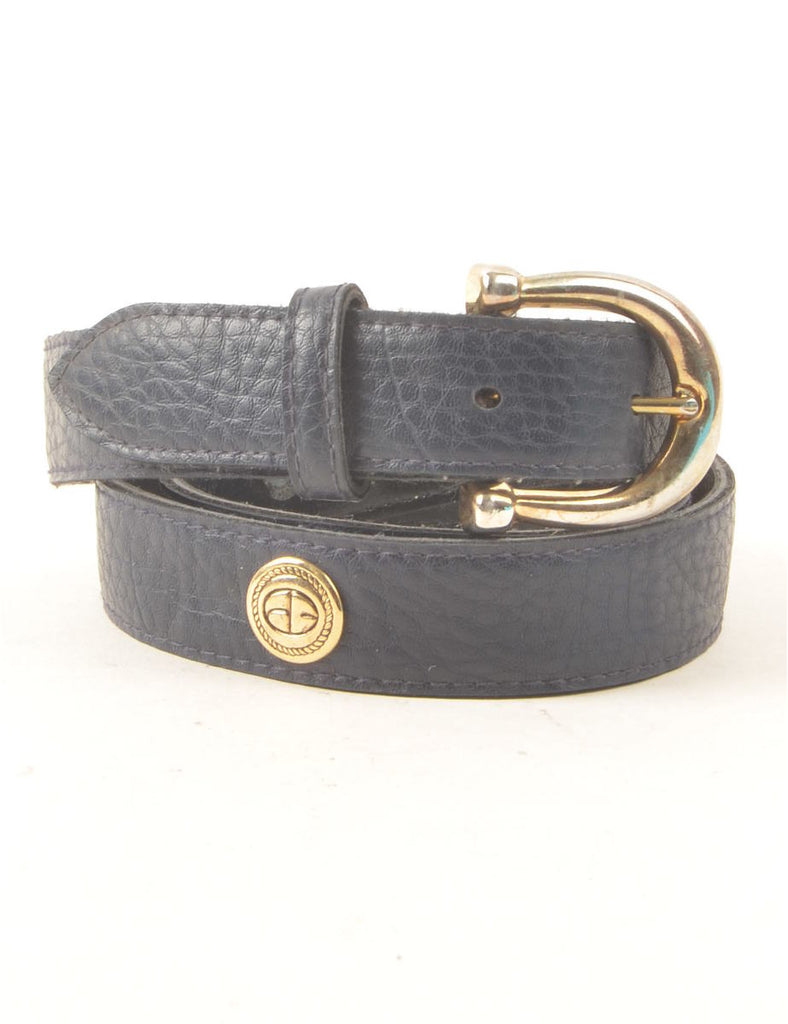 Leather Metallic Belt - M