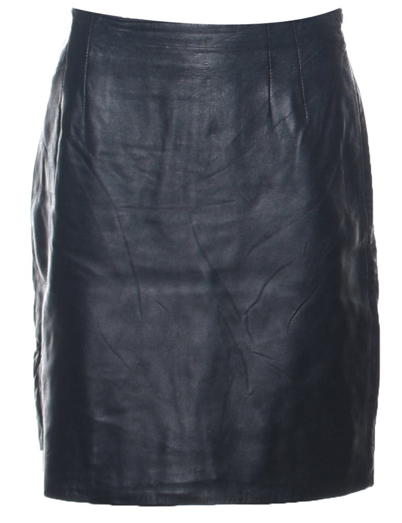 Leather Pencil Skirt - M