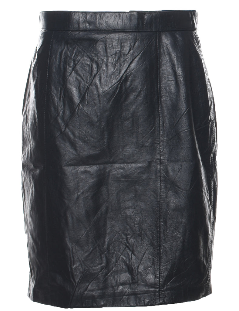 Leather Pencil Skirt - M