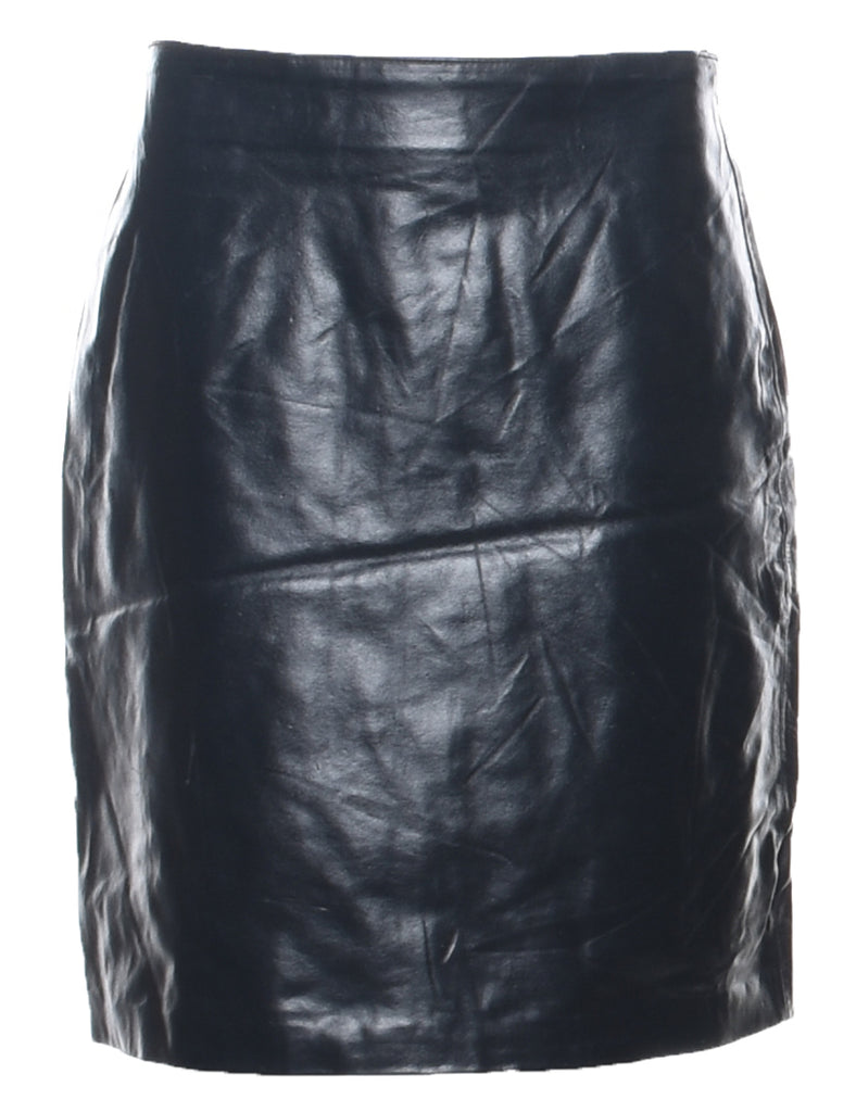 Leather Pencil Skirt - M