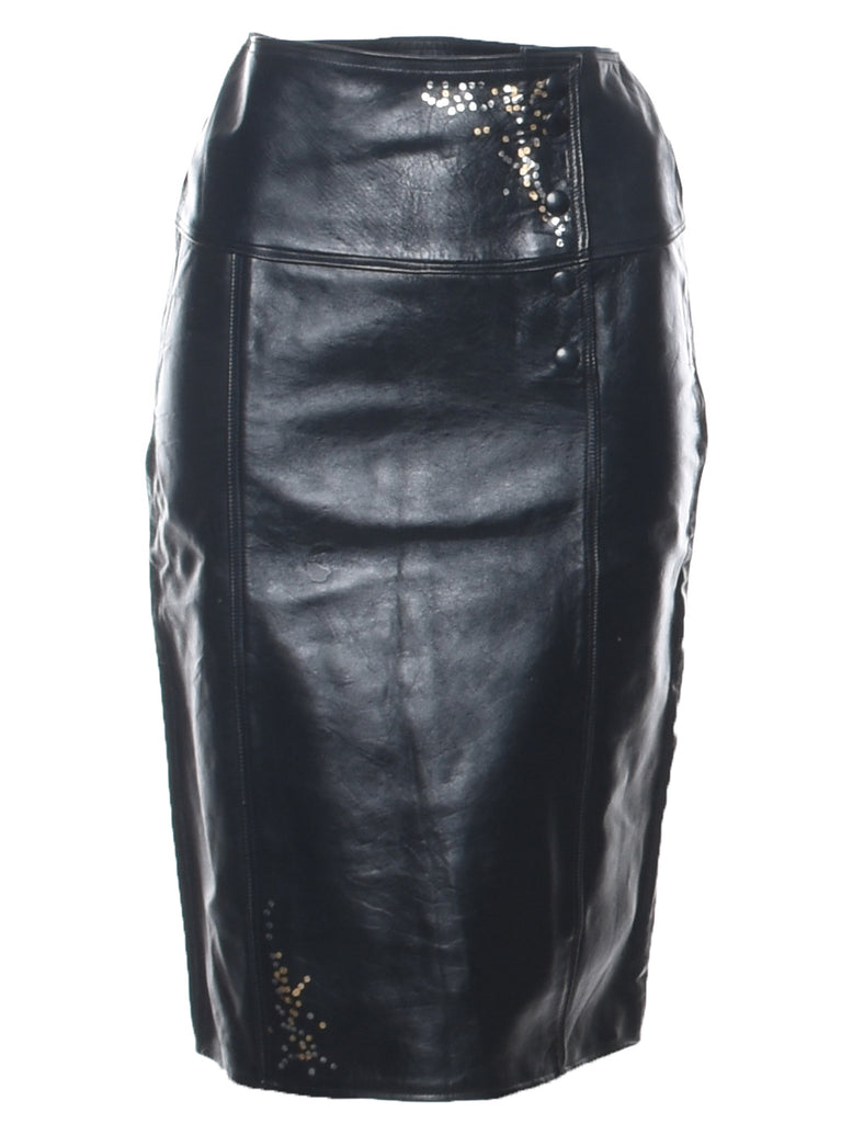 Leather Pencil Skirt - XS