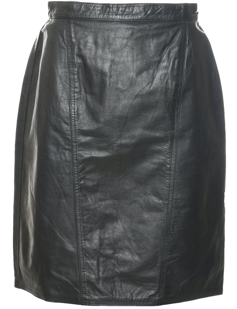 Leather Pencil Skirt - S