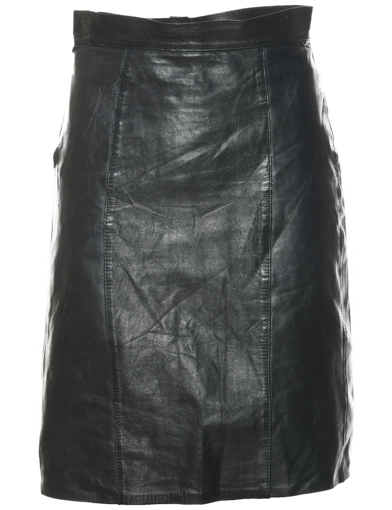 Leather Pencil Skirt - S