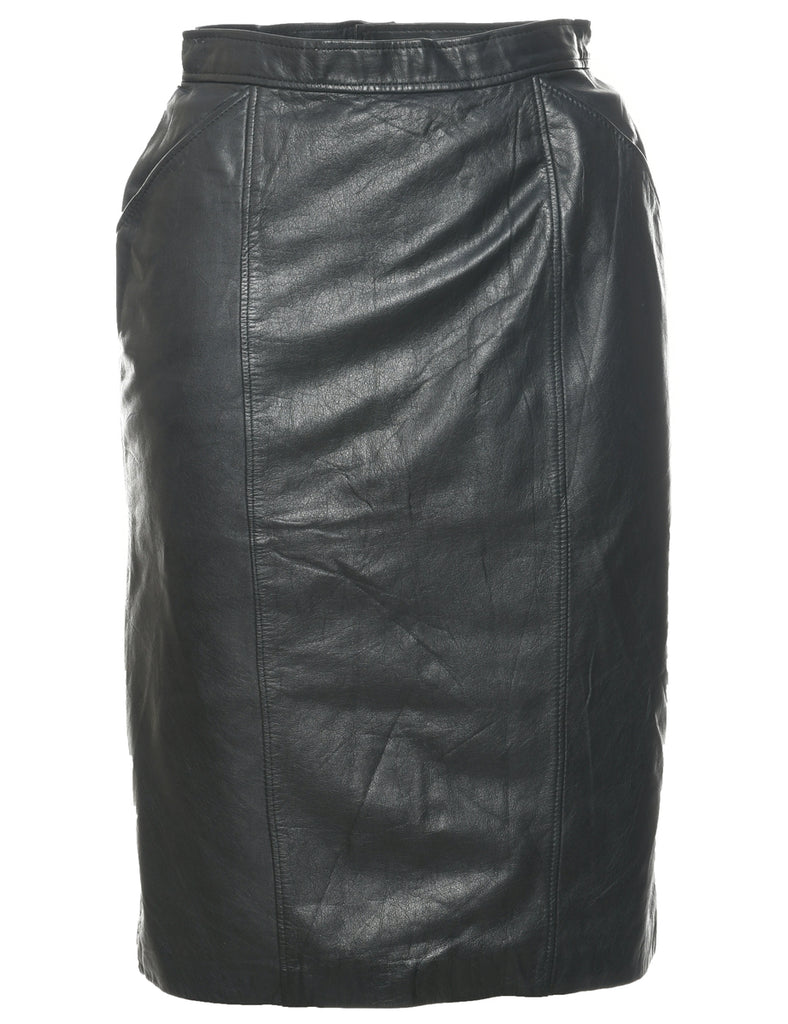 Leather Pencil Skirt - S