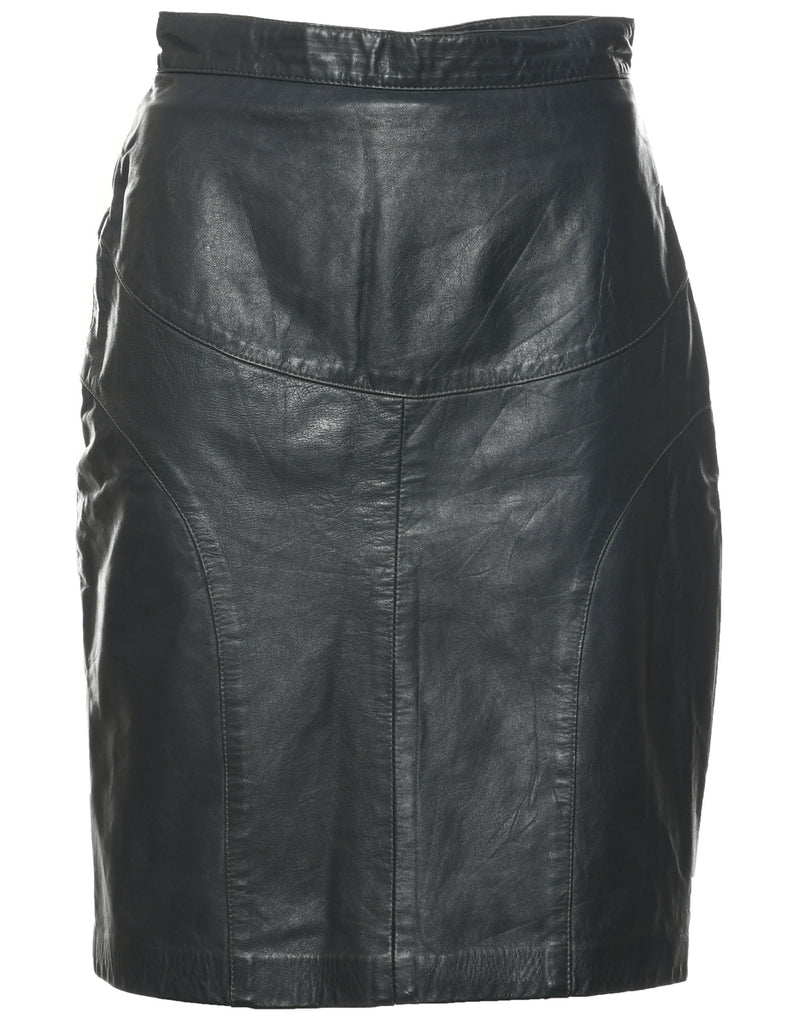 Leather Pencil Skirt - S