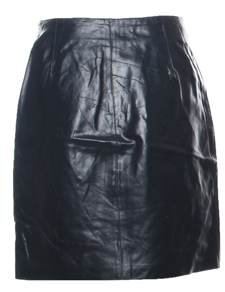 Leather Pencil Skirt - M