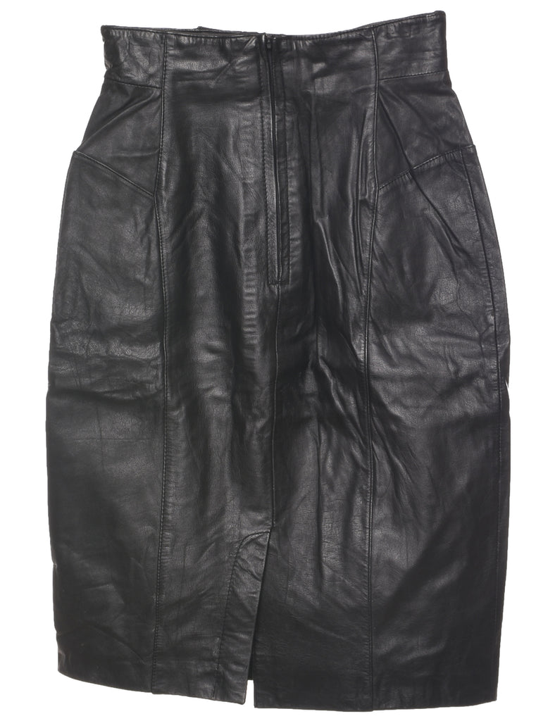 Leather Pencil Skirt - S