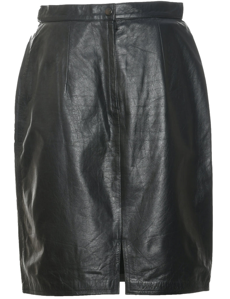 Leather Pencil Skirt - S