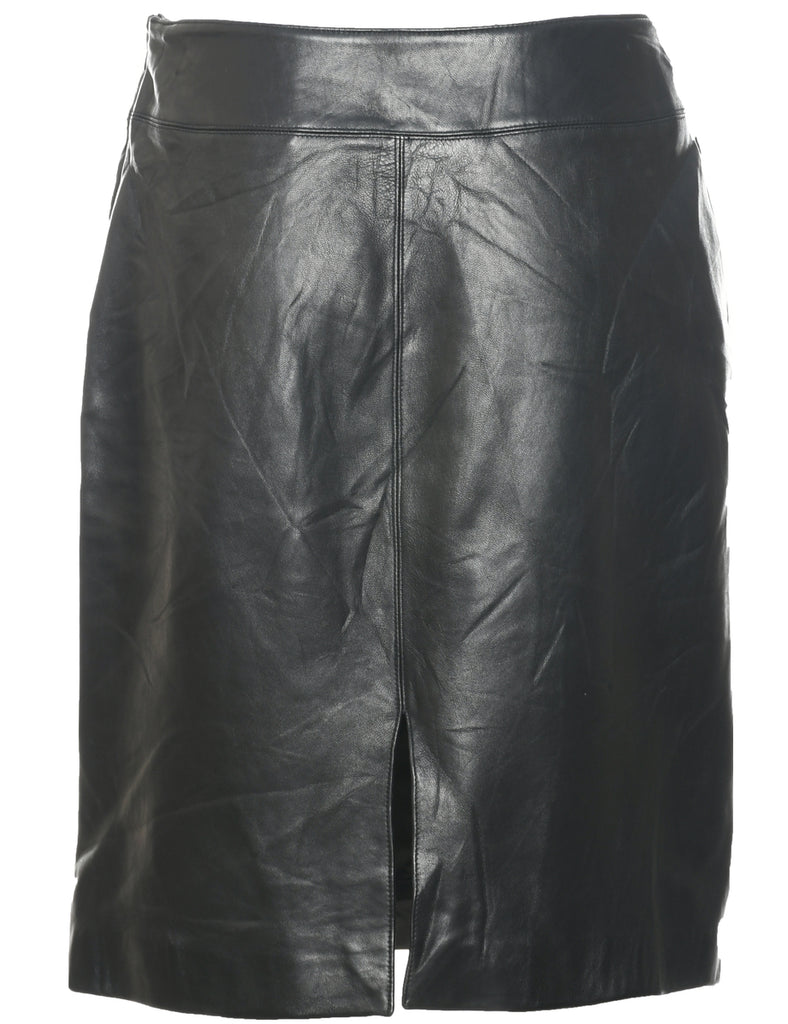 Leather Pencil Skirt - M