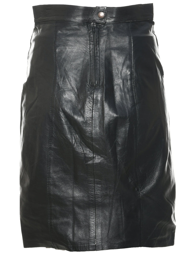 Leather Pencil Skirt - S