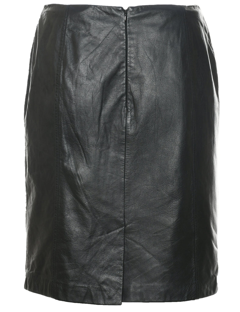 Leather Pencil Skirt - S