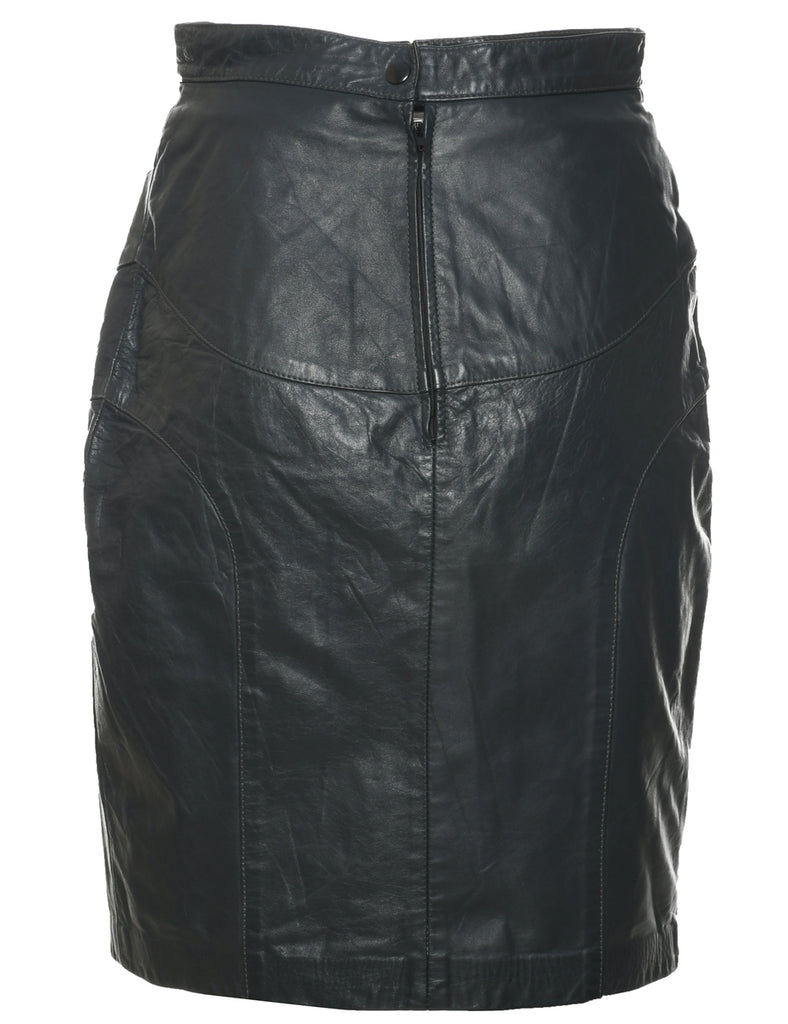 Leather Pencil Skirt - S