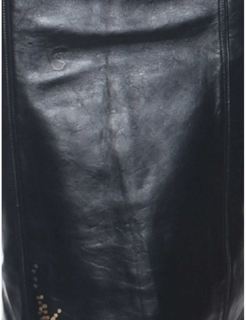 Leather Pencil Skirt - XS