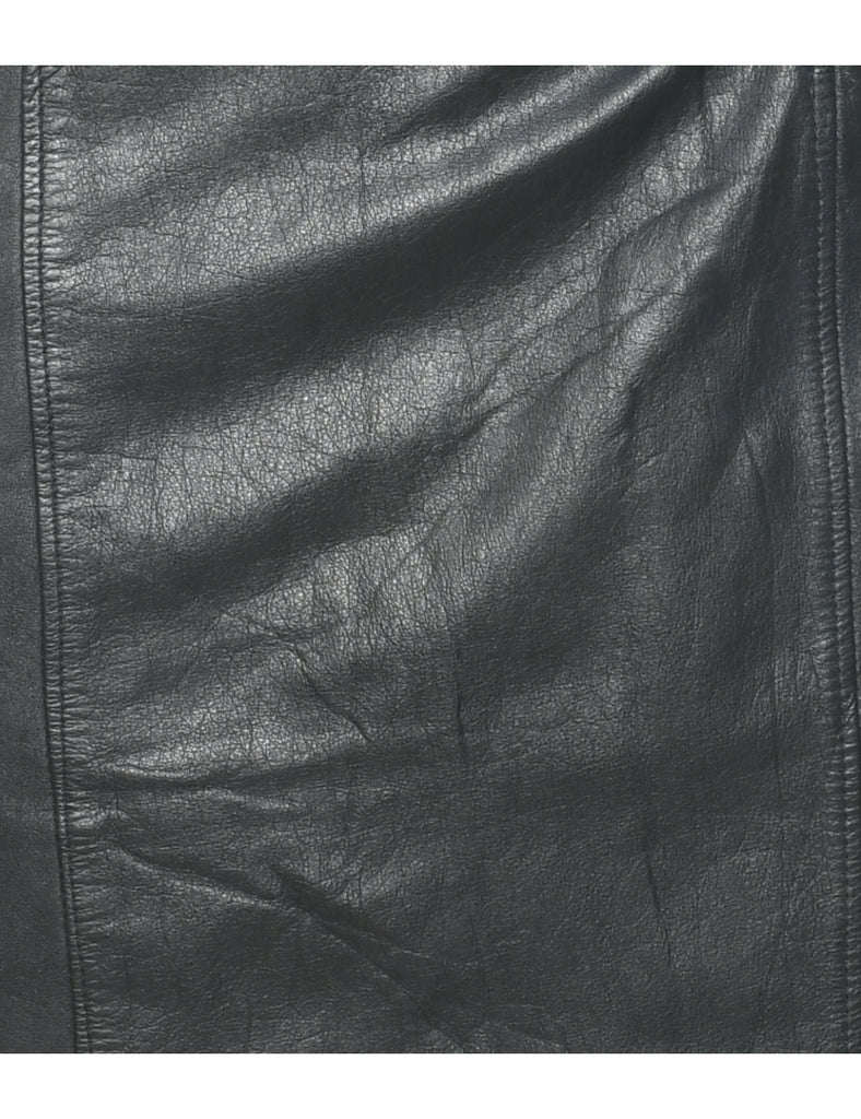 Leather Pencil Skirt - S