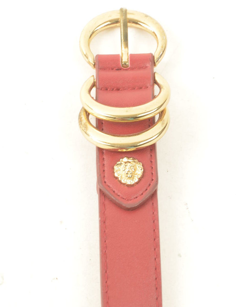 Leather Red Belt - M