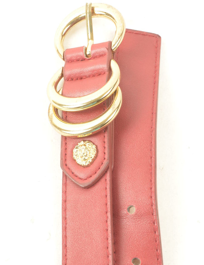 Leather Red Belt - M