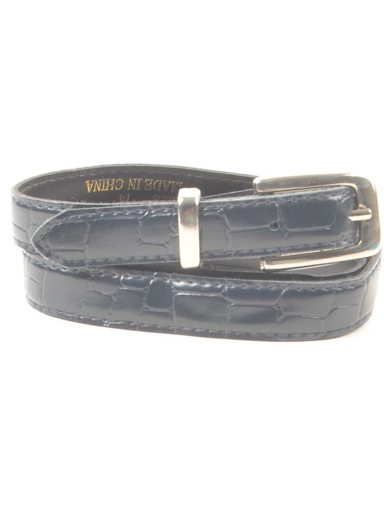 Leather Skinny Belt - M