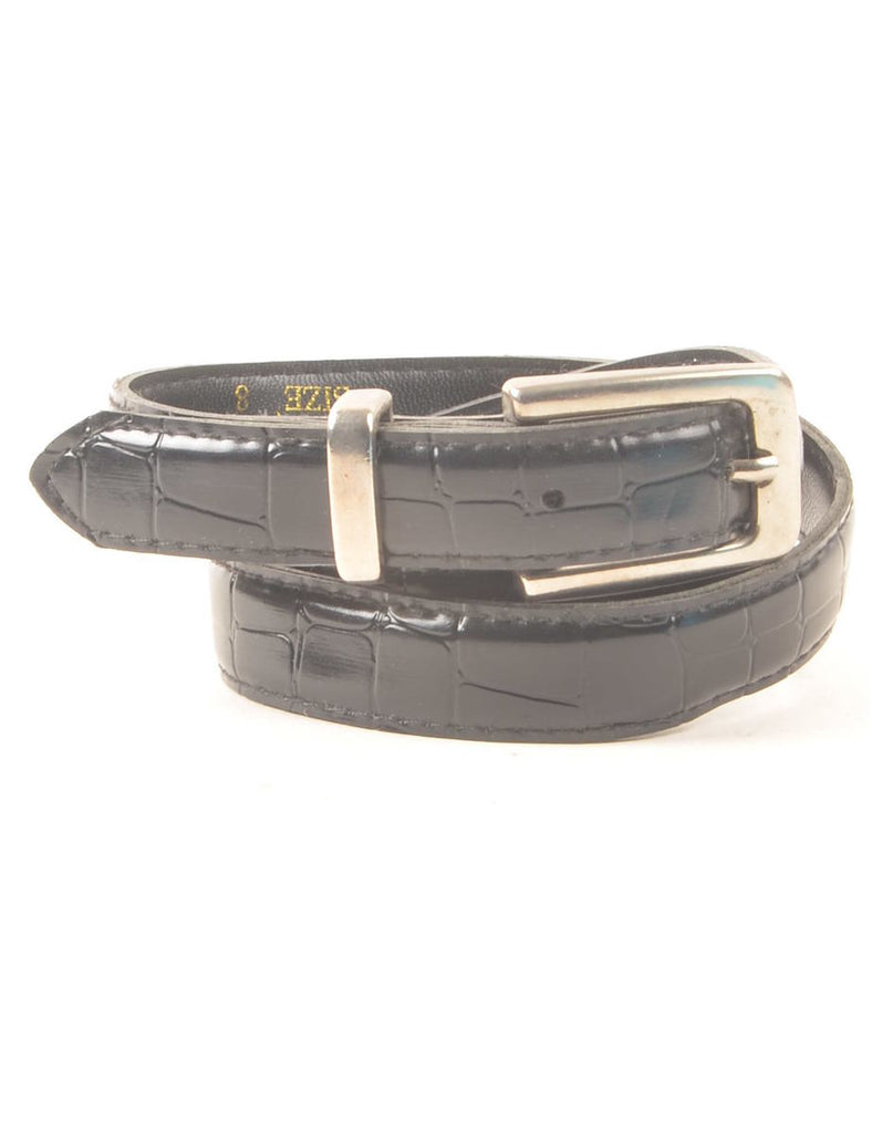 Leather Skinny Belt - S