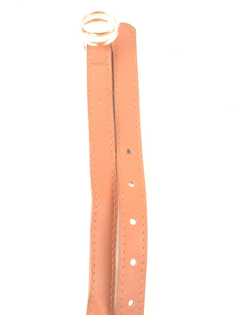 Leather Skinny Belt - M