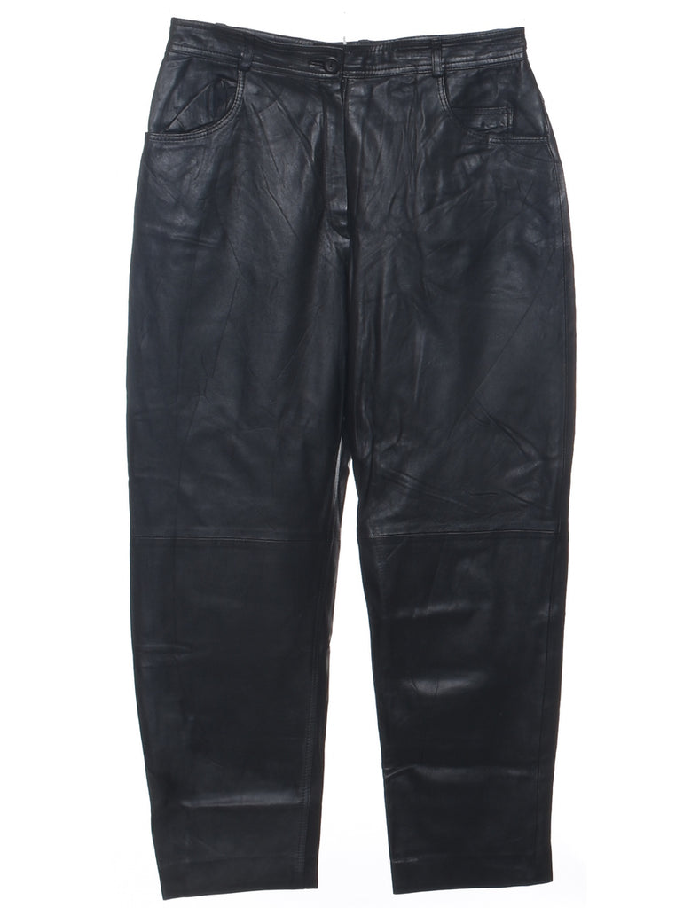 Leather Tapered Trousers - W32 L29