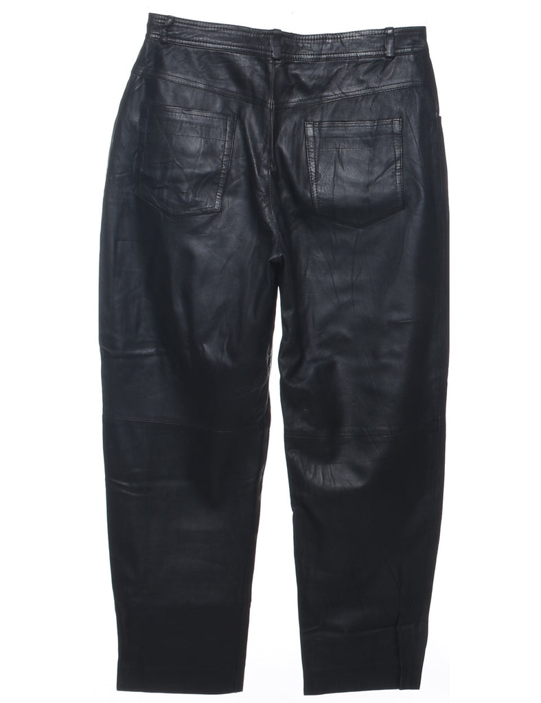 Leather Tapered Trousers - W32 L29