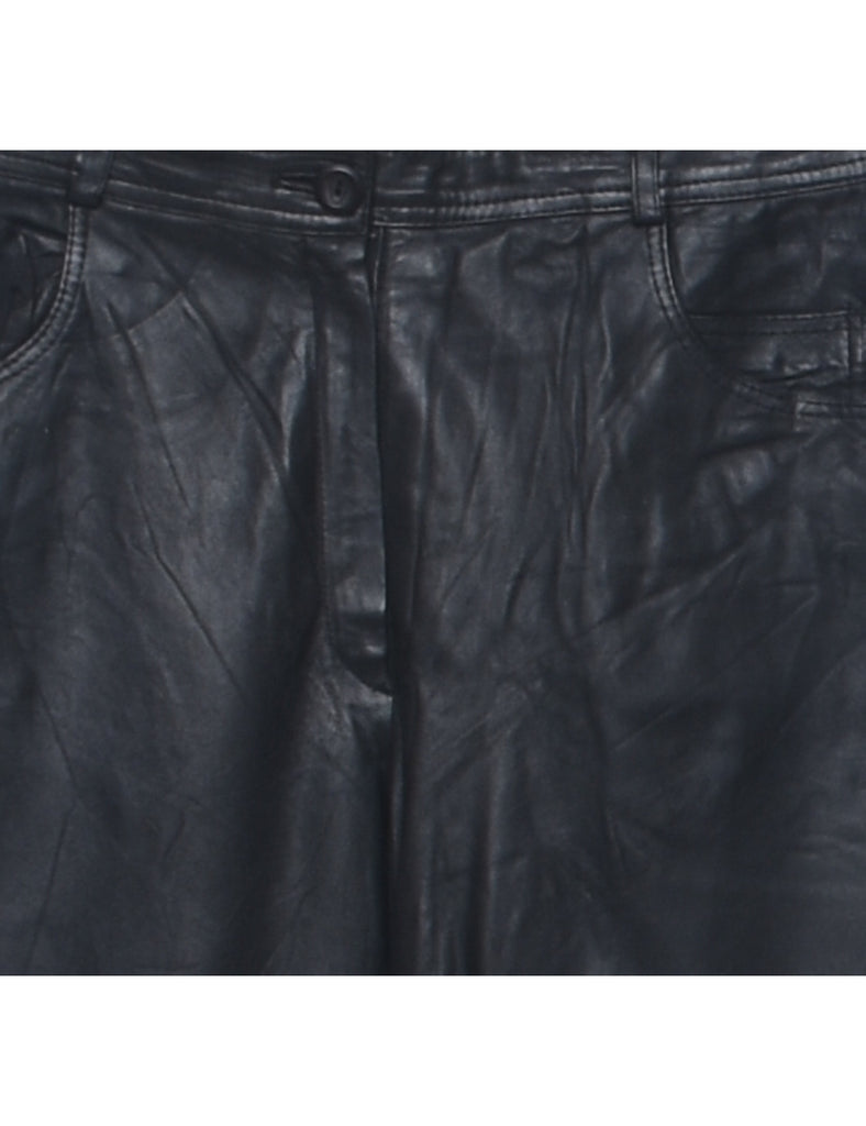 Leather Tapered Trousers - W32 L29