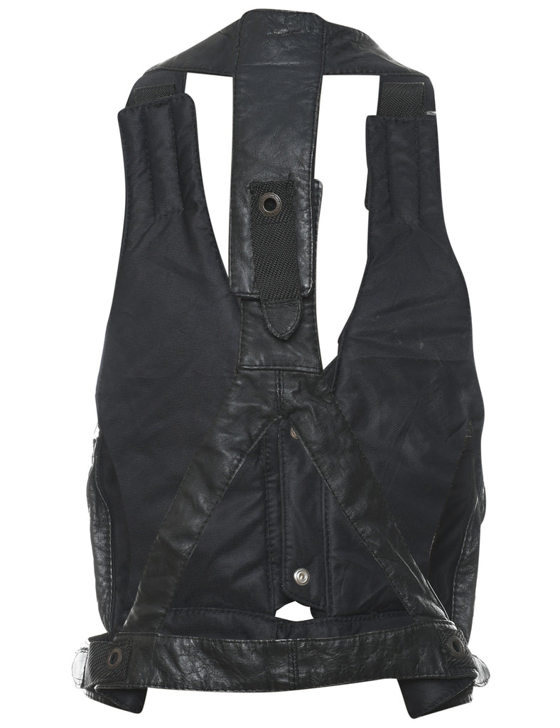 Leather Utilitarian Waistcoat - XS