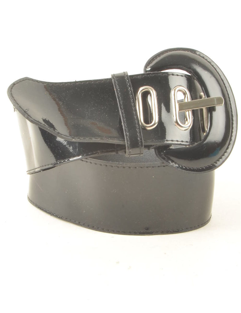 Leather Wide Belt - M