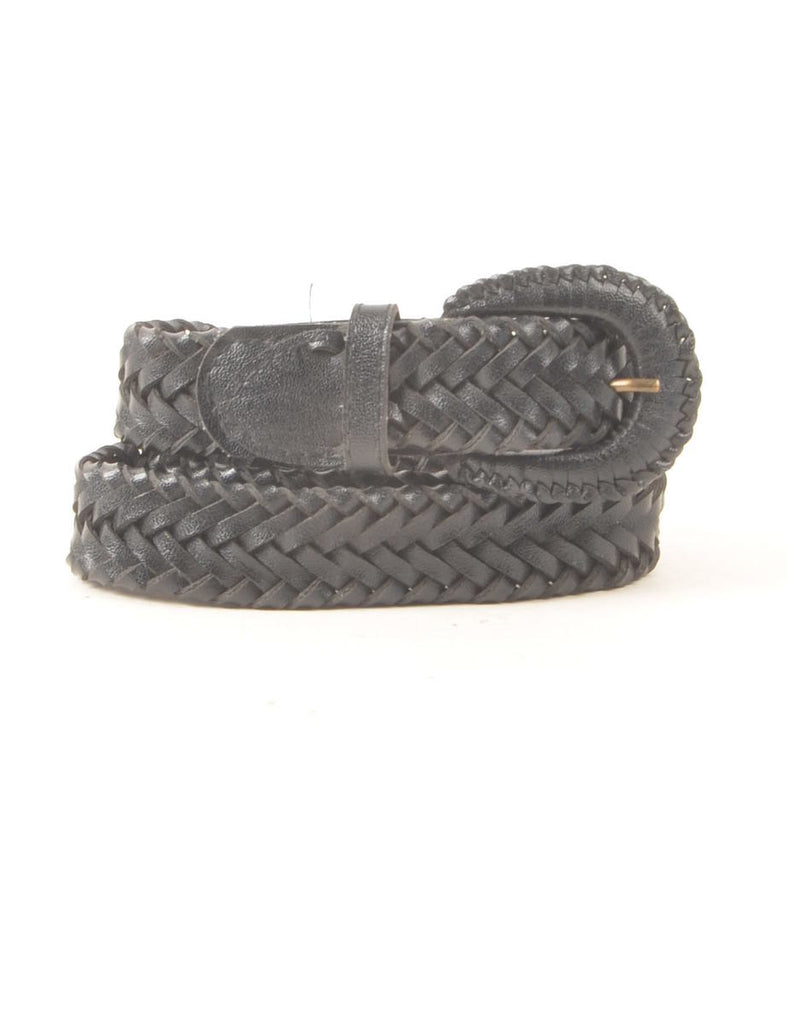 Leather Woven Belt - M