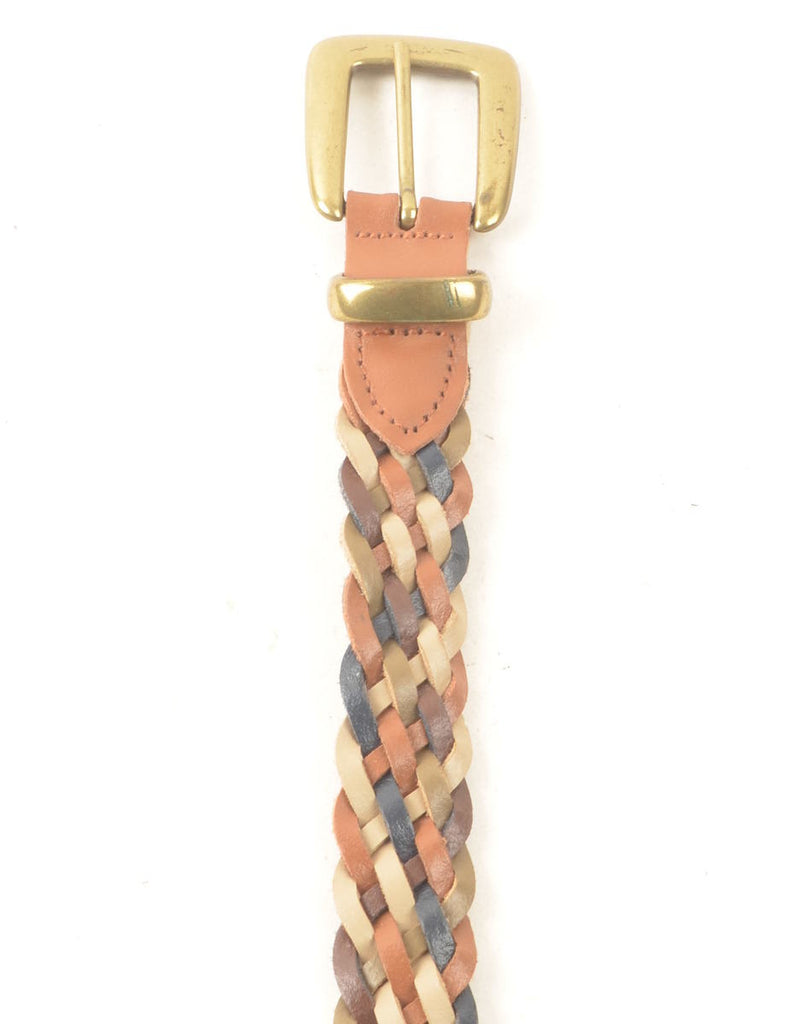 Leather Woven Belt - M