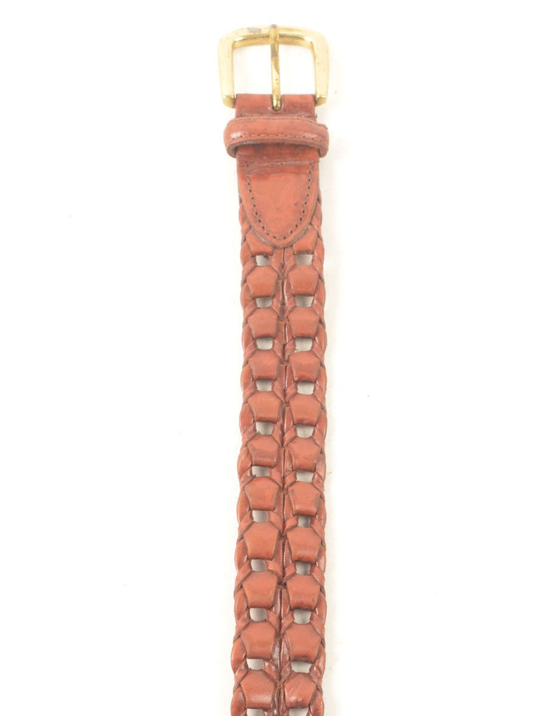 Leather Woven Belt - M