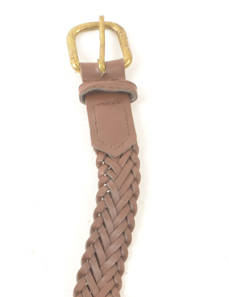 Leather Woven Belt - M