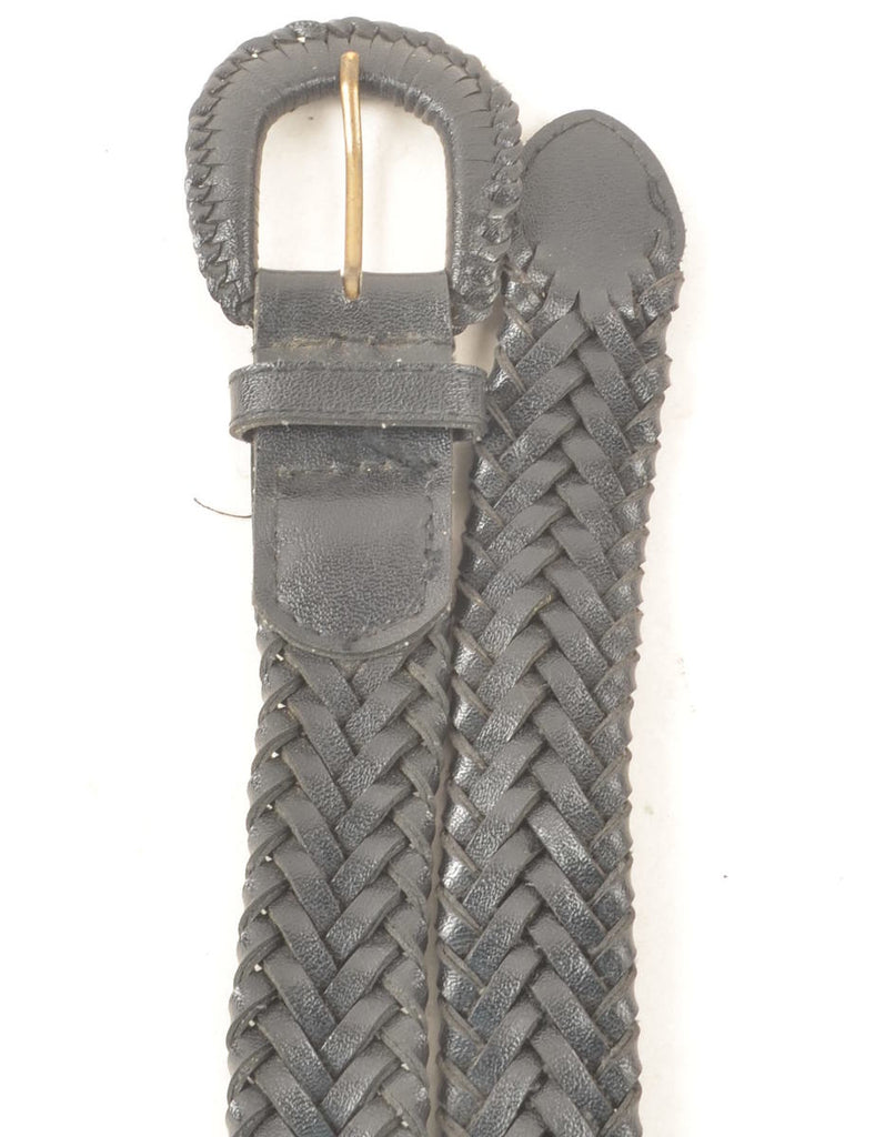 Leather Woven Belt - M