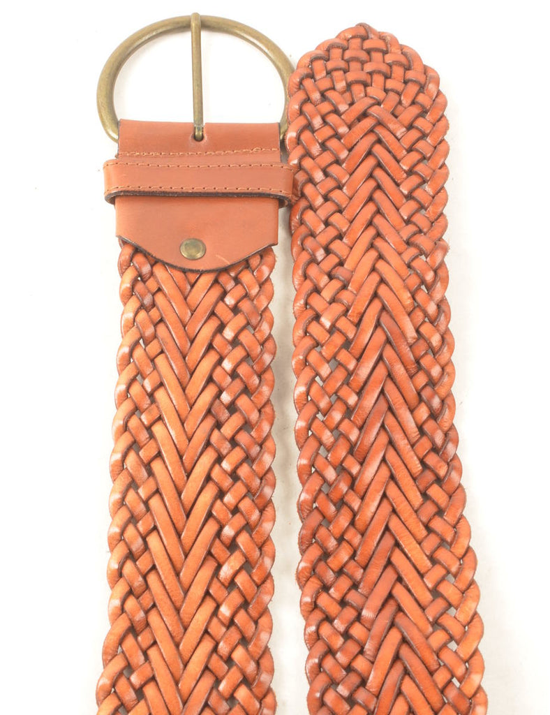 Leather Woven Belt - M