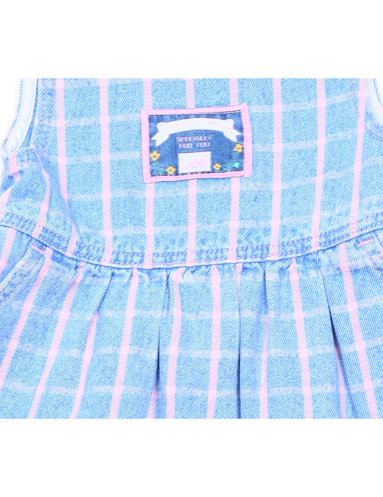 Lee Blue & Pink Checked Dresses - 4 YEARS