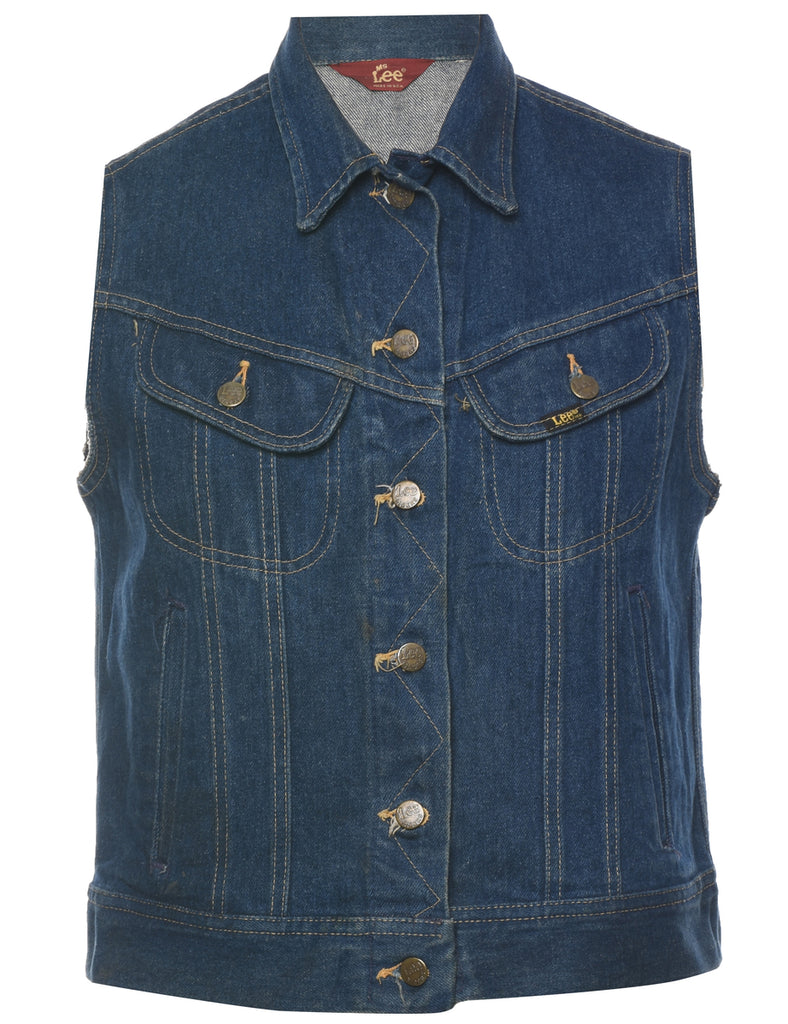 Lee Denim Jacket Vest - M