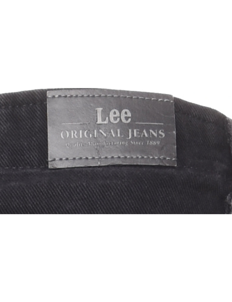 Lee High Waist Black Casual Denim Trousers - W28 L32