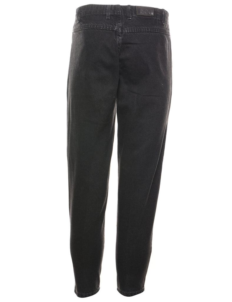 Lee High Waist Black Denim Trousers - W26 L27