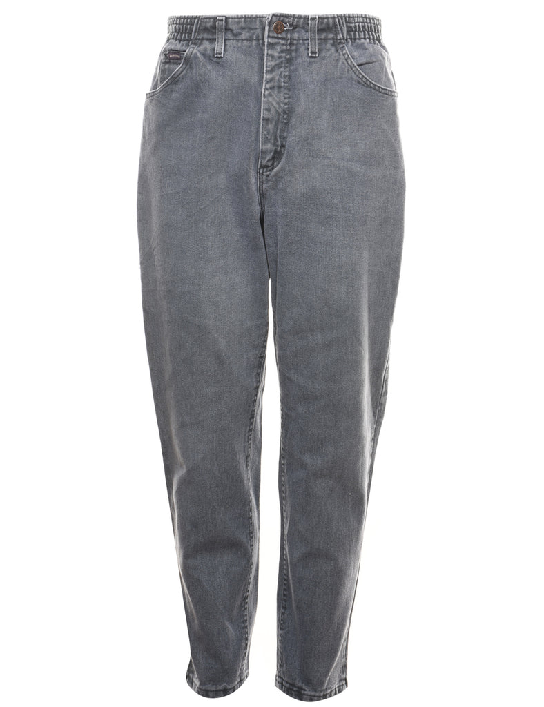 Lee High Waist Grey Denim Trousers - W30 L30