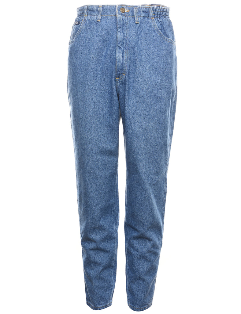 Lee High Waist Medium Wash Denim Trousers - W32 L30