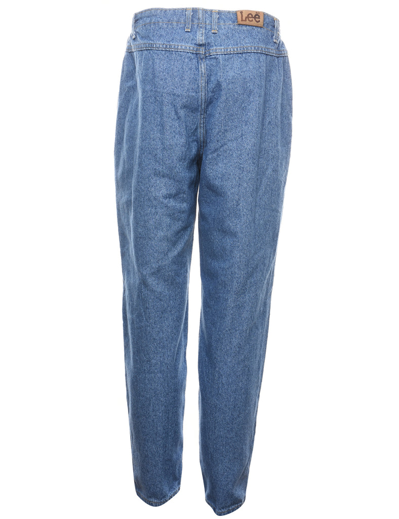 Lee High Waist Medium Wash Denim Trousers - W32 L30