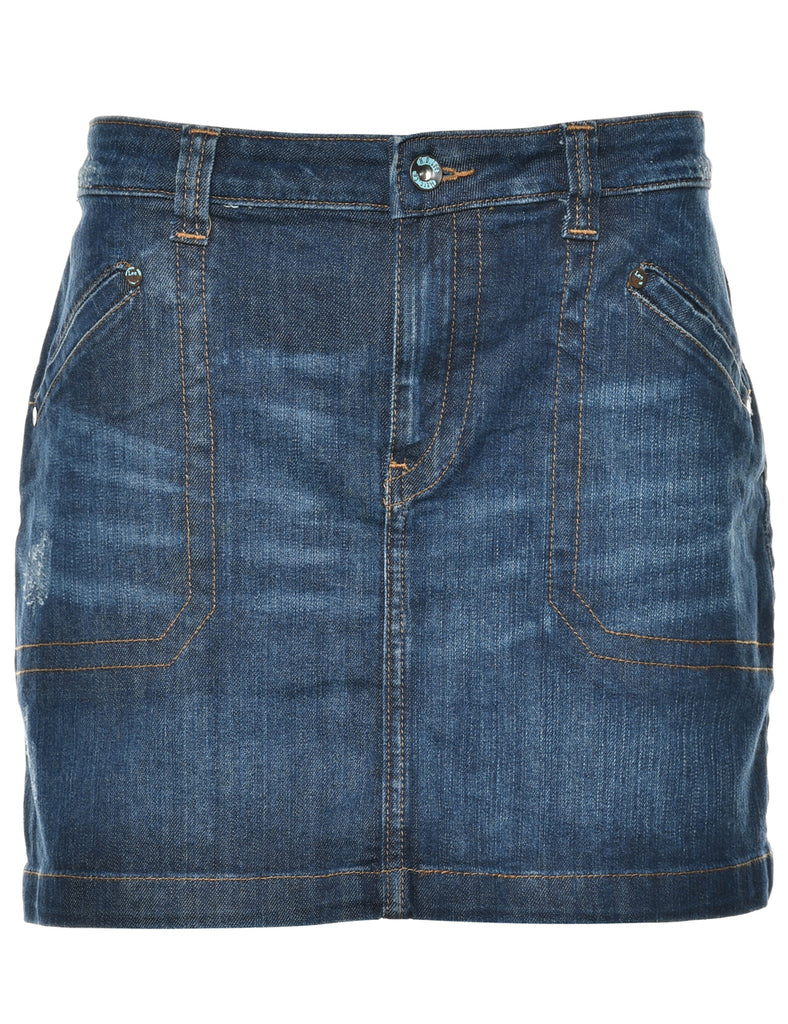 Lee Indigo Denim Skirt - L