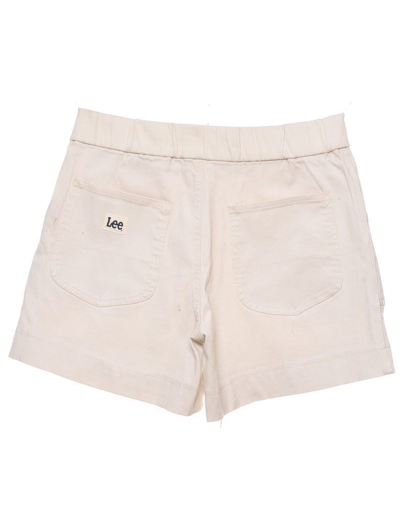 Lee Off White Denim Shorts - W32 L5