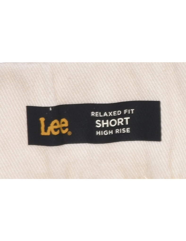 Lee Off White Denim Shorts - W32 L5